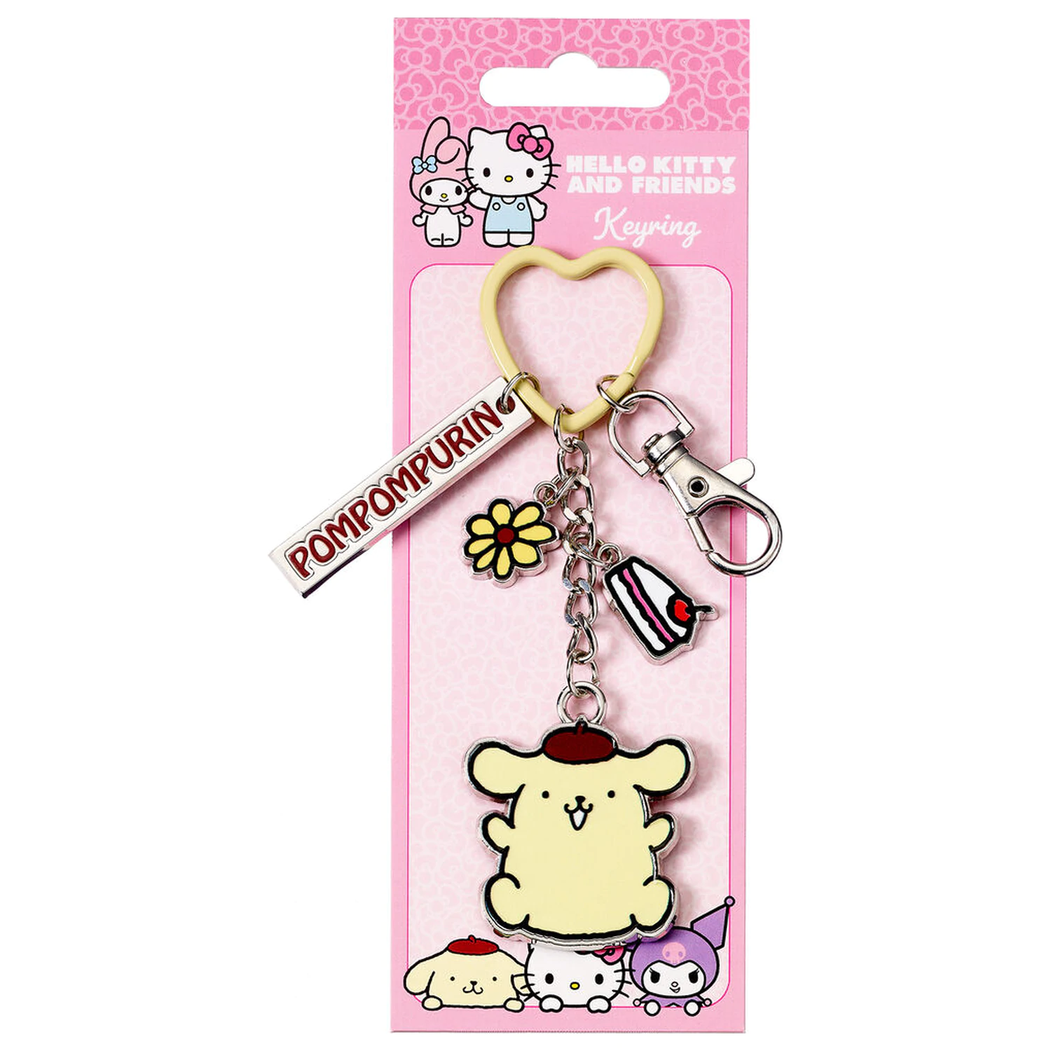 Hello Kitty Key Chain with Pompompurin Charms product photo