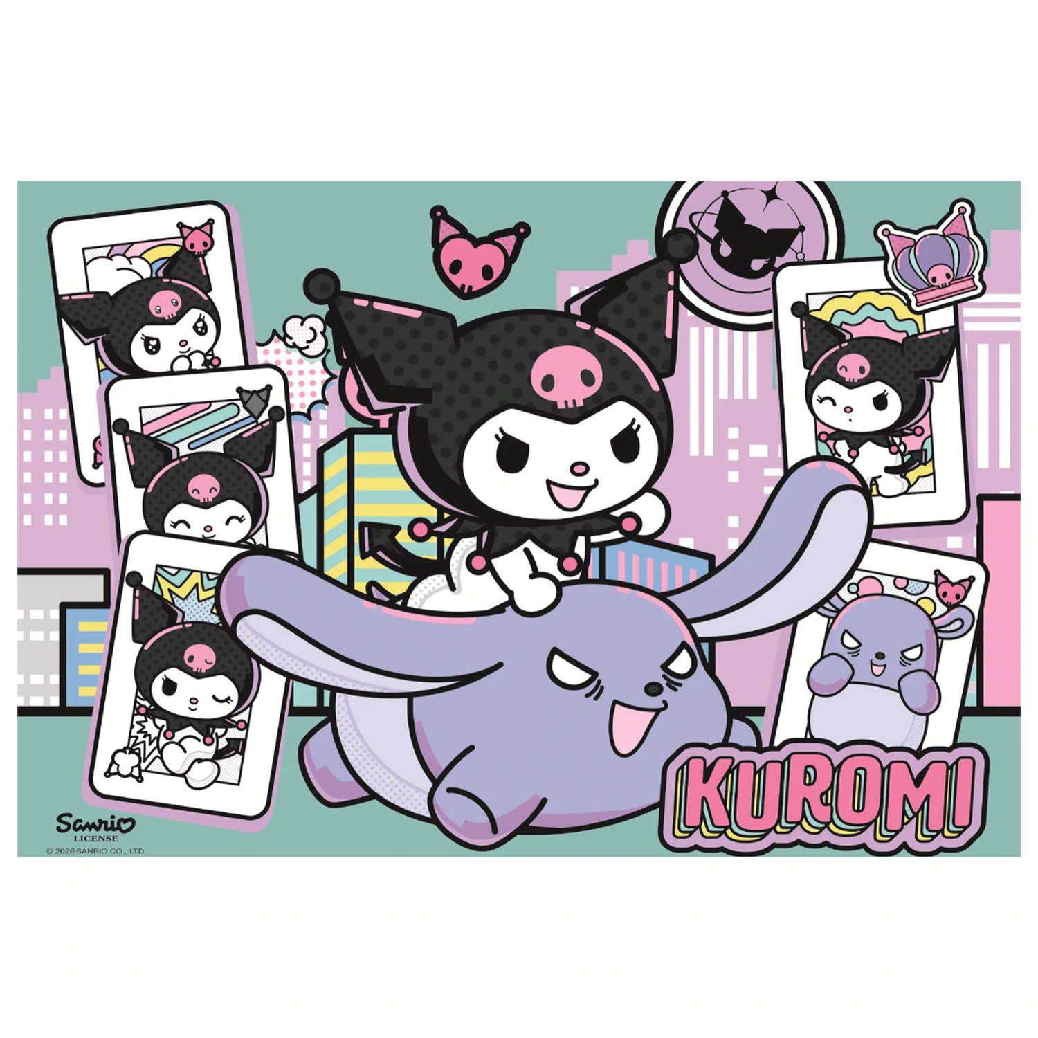 Hello Kitty Kuromi 104-piece puzzle product photo