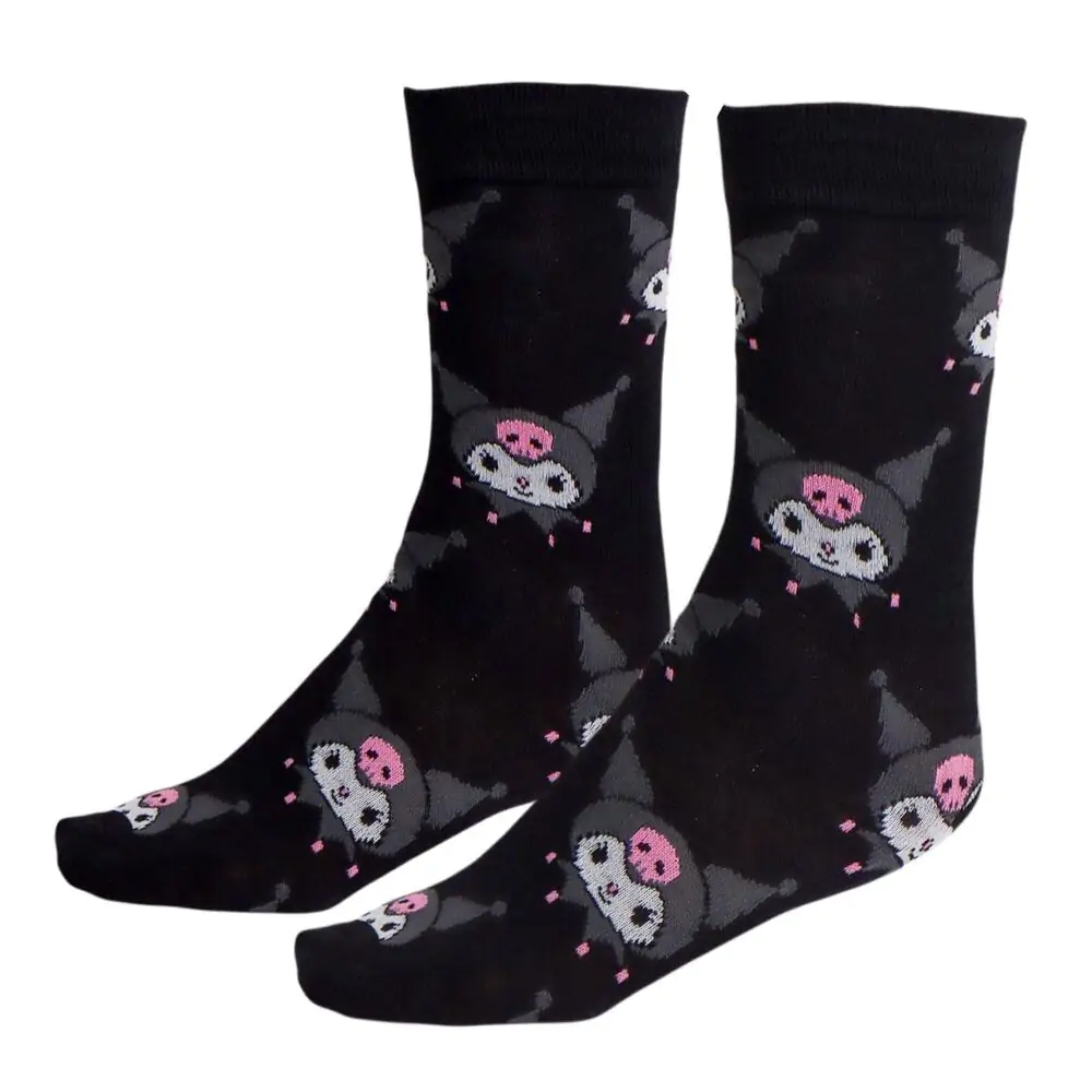 Hello Kitty Kuromi pack 3 adult socks product photo