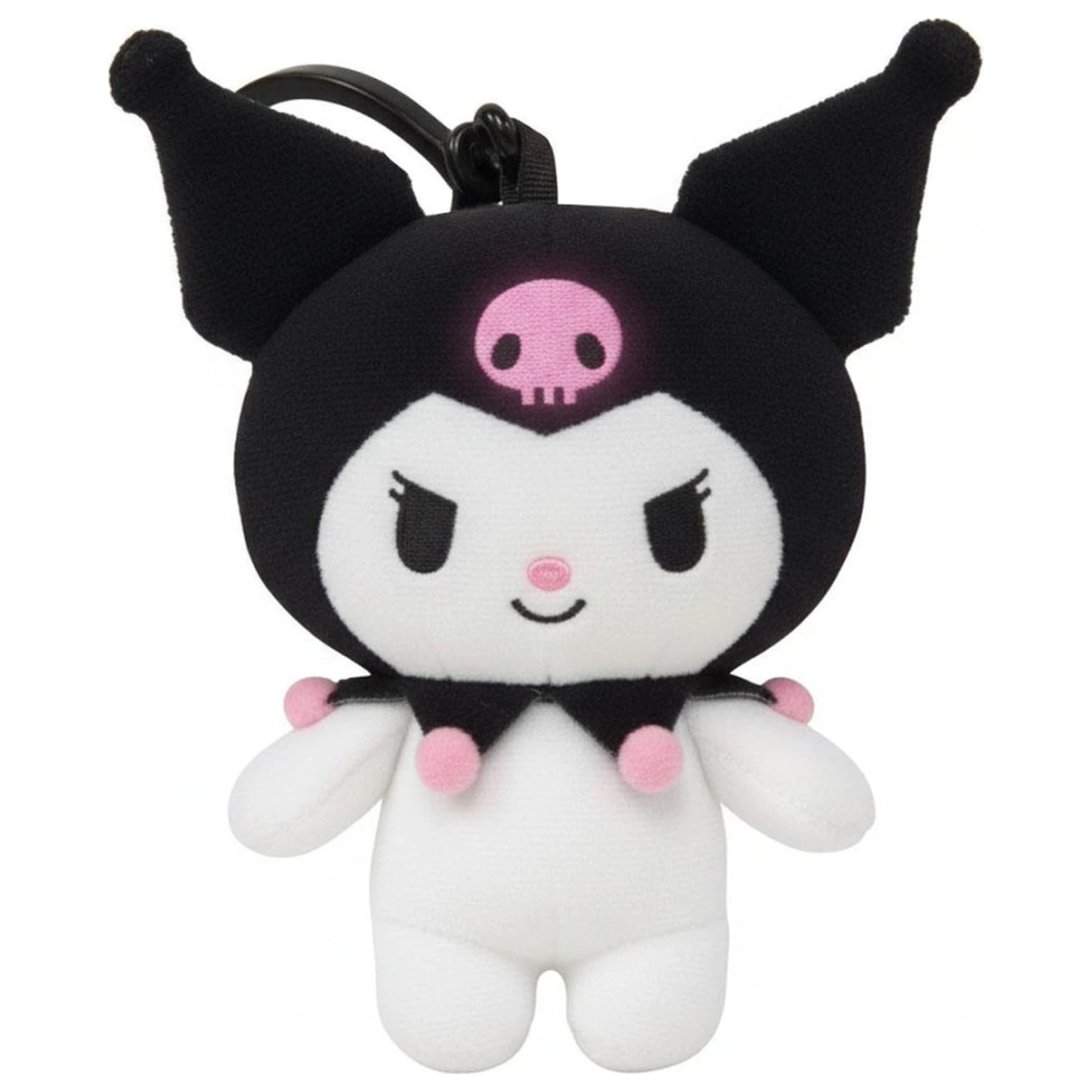 Hello Kitty Kuromi 3D plush figure with hanger, bag charm 13 cm product photo