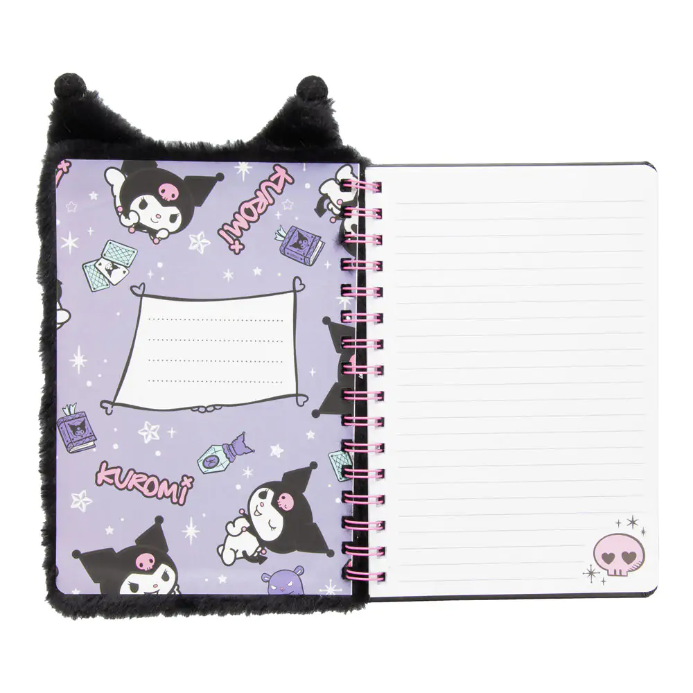 Hello Kitty Kuromi A5 notebook fluffy termékfotó