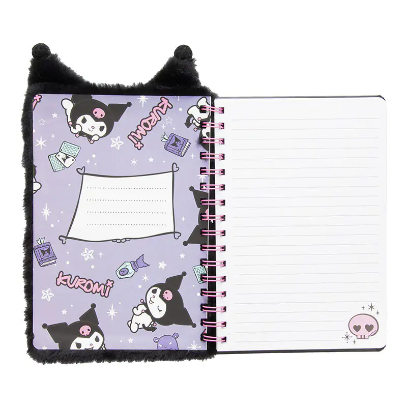 Hello Kitty Kuromi A5 notebook fluffy termékfotó