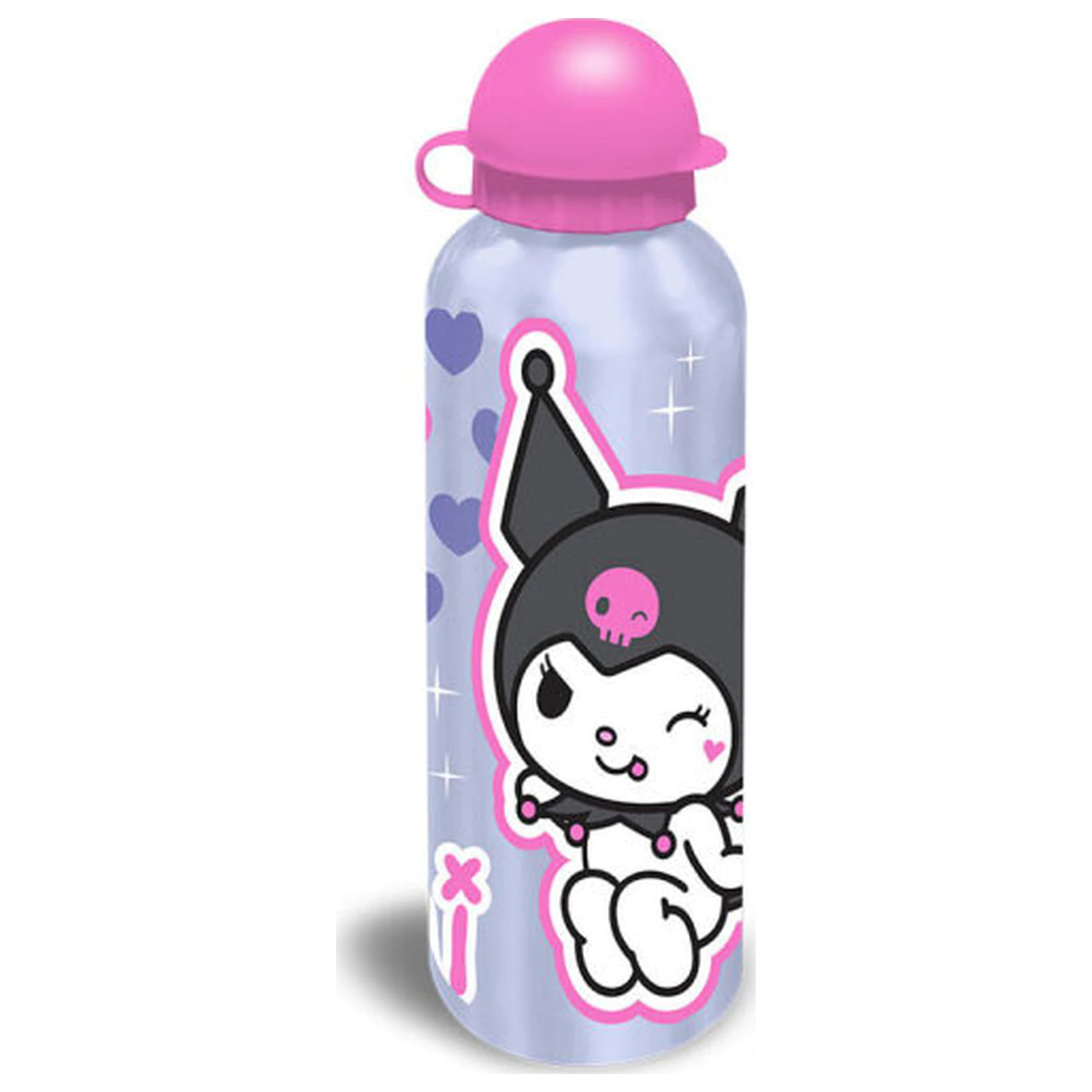 Hello Kitty Kuromi Aluminum Water Bottle with Drinking Cap 500 ml product photo