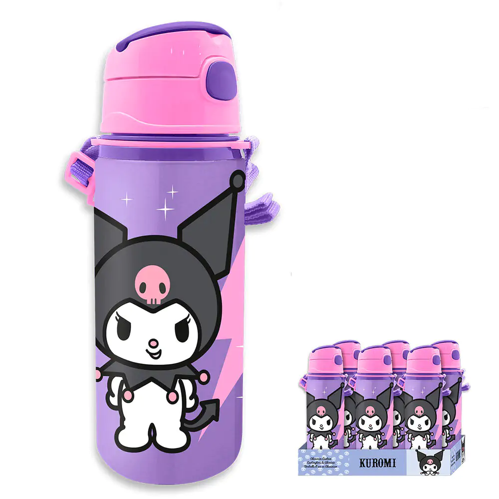 Hello Kitty Kuromi aluminium bottle 600ml product photo