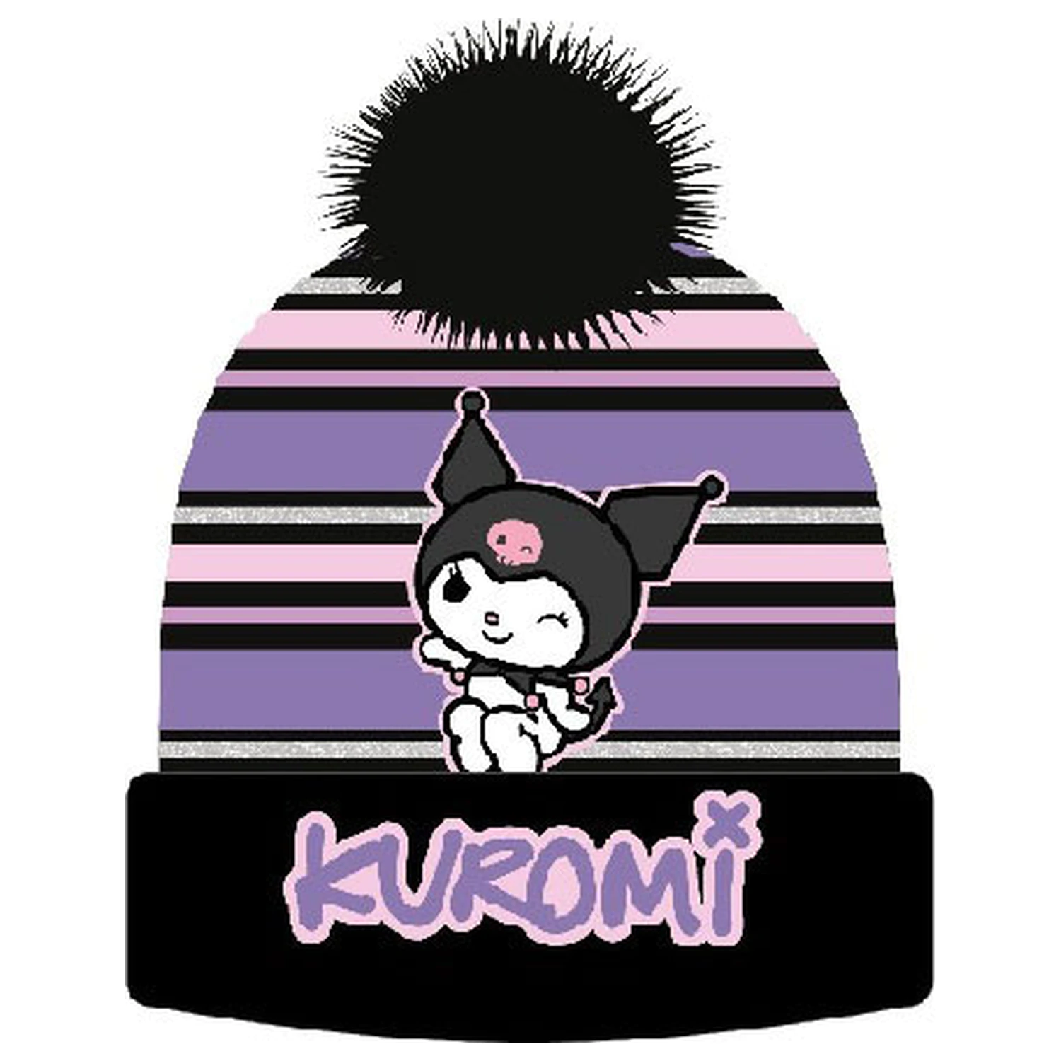 Hello Kitty Kuromi Black Kids Hat product photo