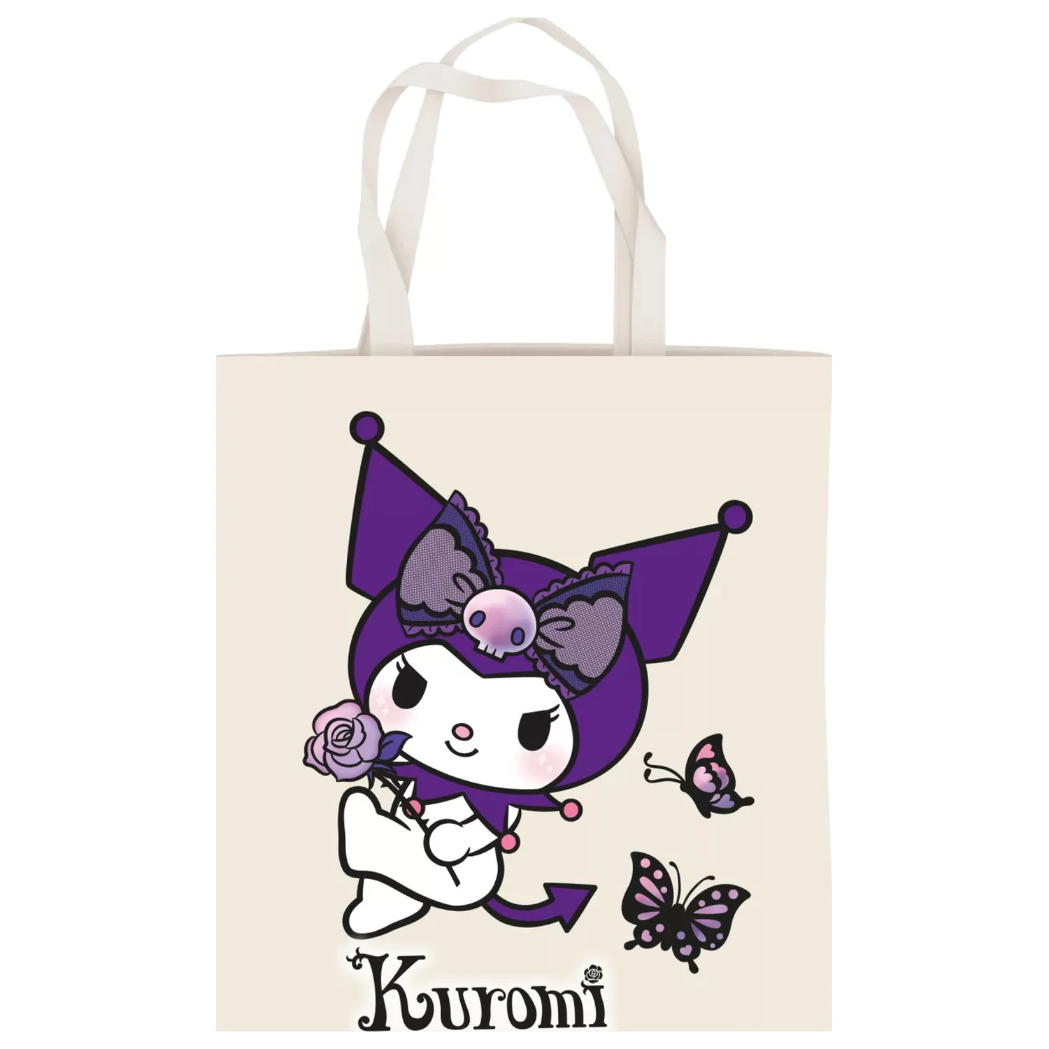 Hello Kitty Kuromi Butterfly Canvas Bag, Shopping Bag 44 cm product photo