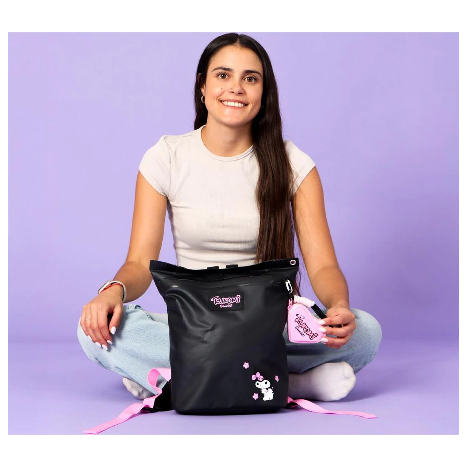 Hello Kitty Kuromi casual backpack 33cm product photo