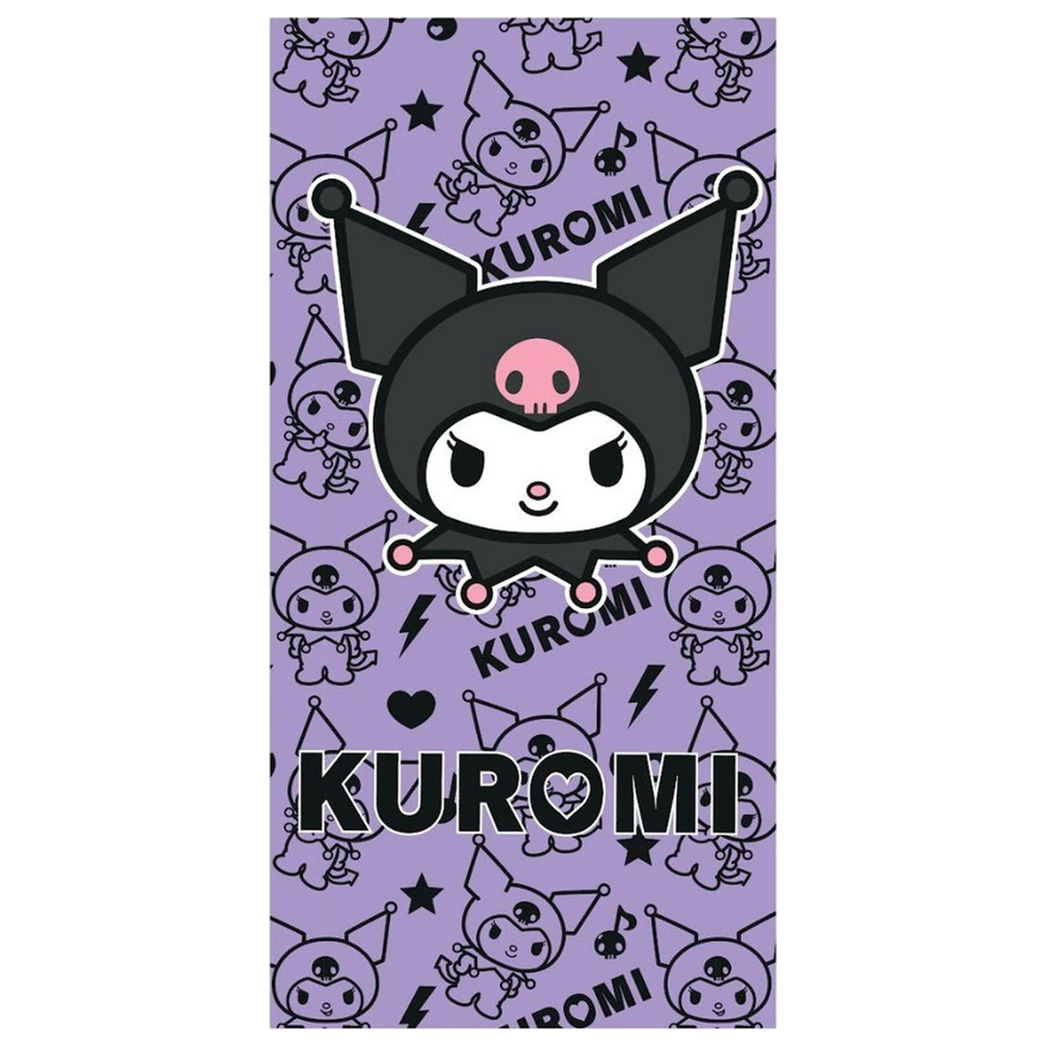 Hello Kitty Kuromi Chaos Towel 70x140 cm product photo