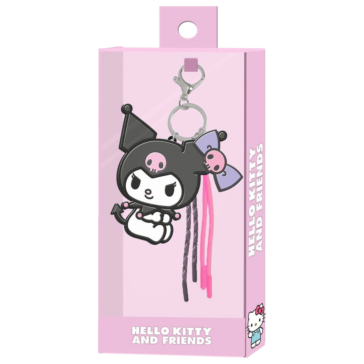 Hello Kitty Kuromi charm keychain product photo