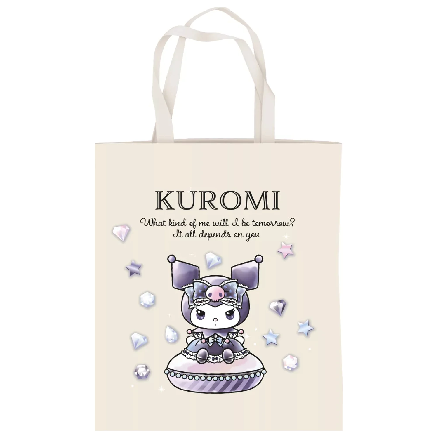 Hello Kitty Kuromi Diamond Canvas Bag, Shopping Bag 44 cm product photo