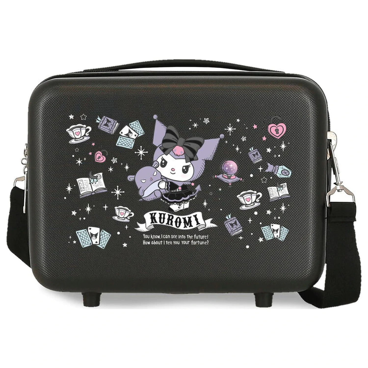 Hello Kitty Kuromi Fortune Telling ABS adaptable beauty case 29cm product photo
