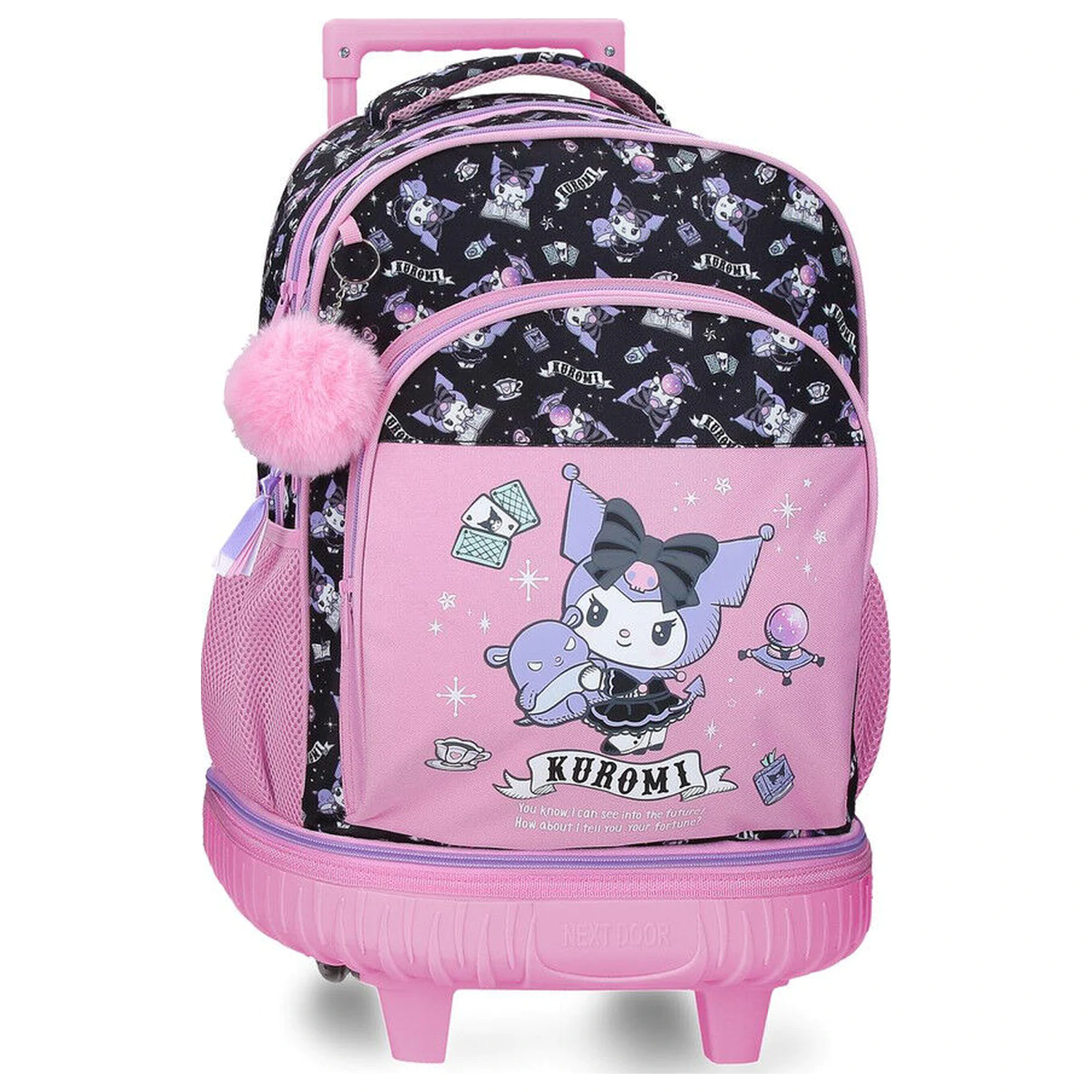 Hello Kitty Kuromi Fortune Telling extraible compact trolley 43cm product photo
