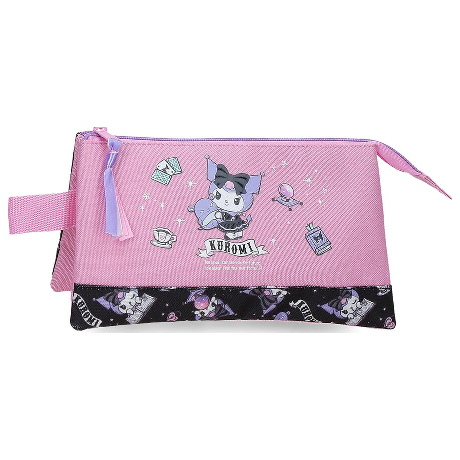Hello Kitty Kuromi Fortune Telling triple pencil case product photo