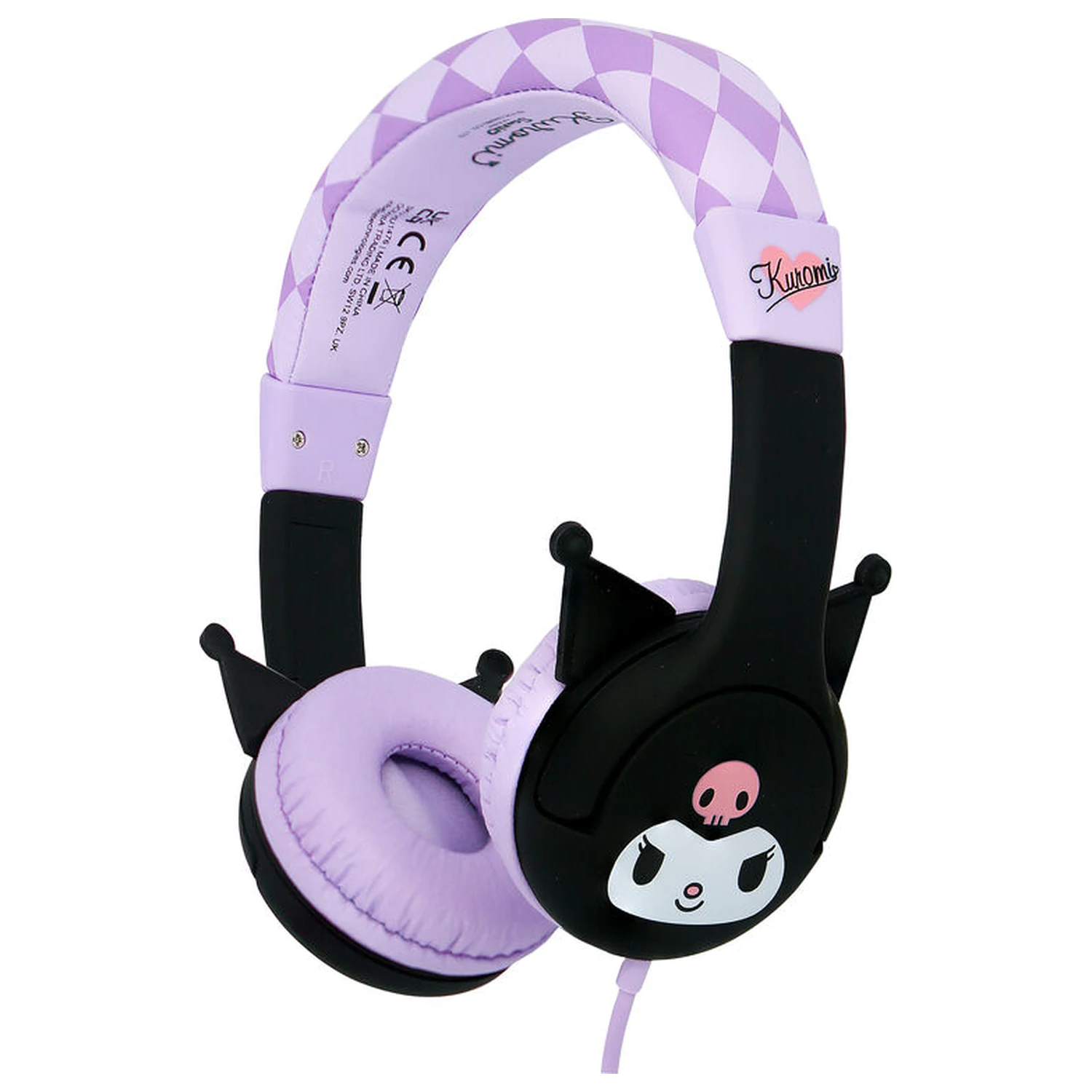Hello Kitty Kuromi kids headphones product photo