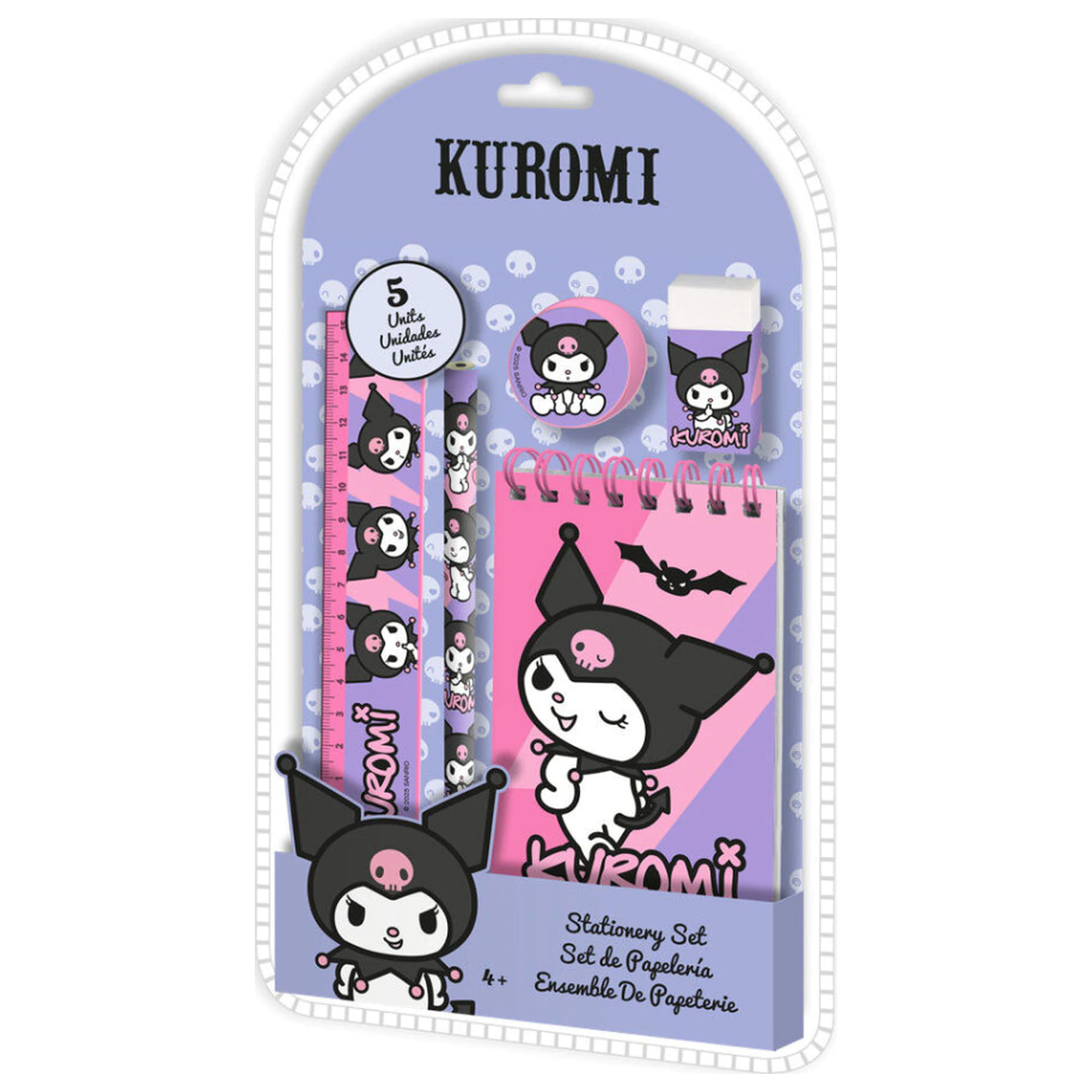 Hello Kitty Kuromi stationery set 5 pieces product photo