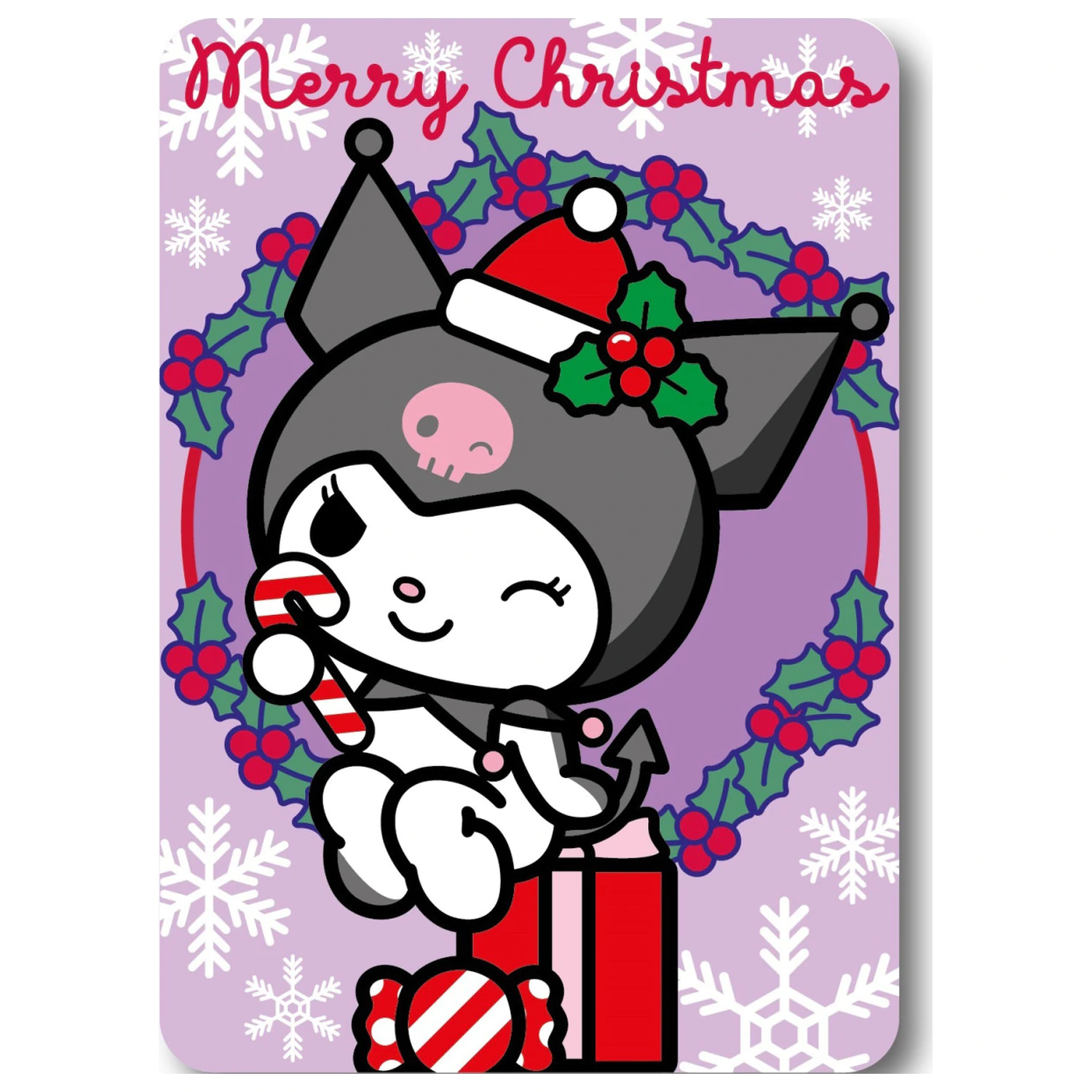 Hello Kitty Kuromi Christmas Fleece Blanket product photo