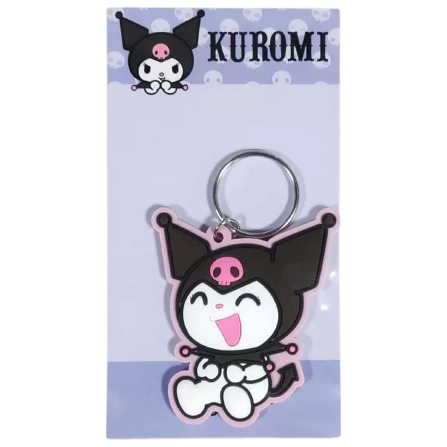 Hello Kitty Kuromi Laughing Keychain product photo