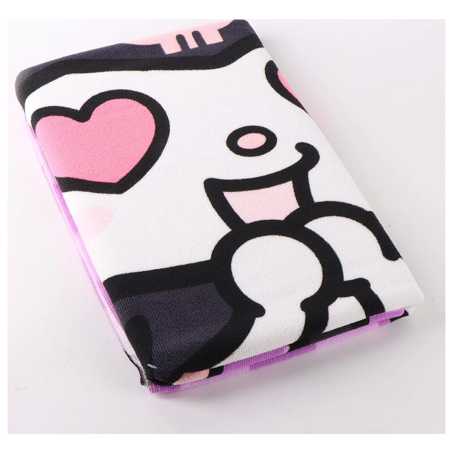 Hello Kitty Kuromi microfibre beach towel product photo