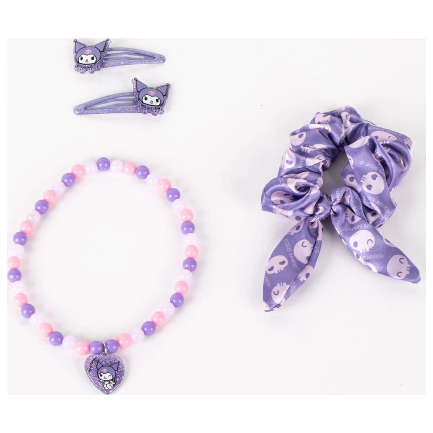 Hello Kitty Kuromi Necklace and Hair Accessory Set product photo