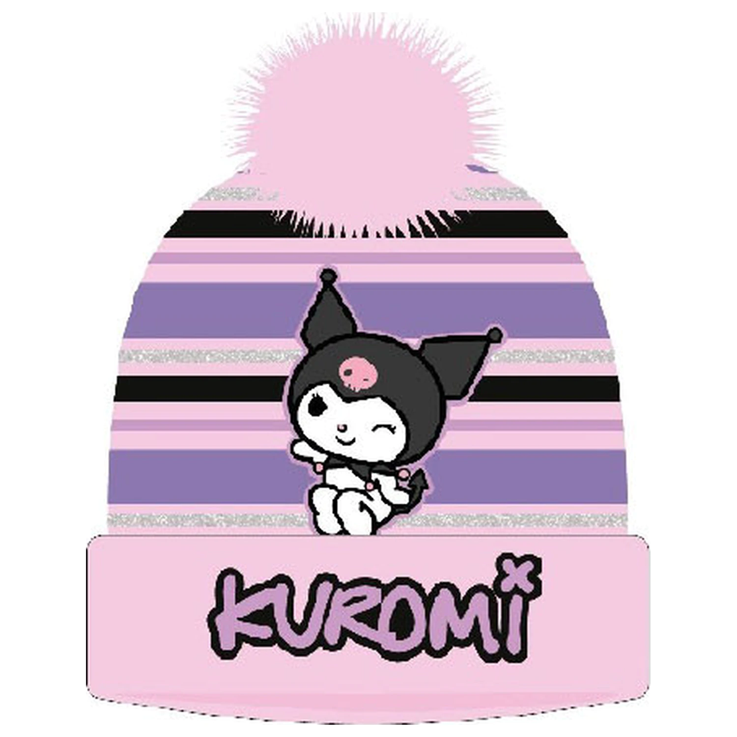 Hello Kitty Kuromi Pink kids' hat product photo