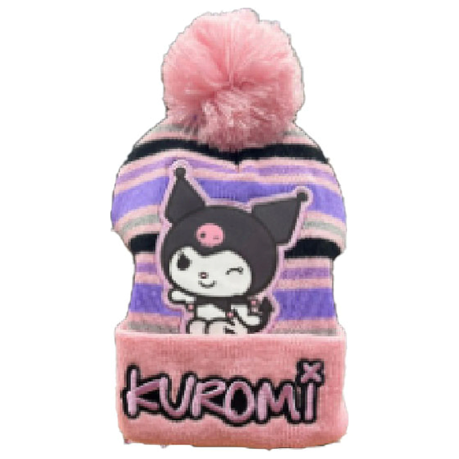 Hello Kitty Kuromi Pink kids' hat product photo