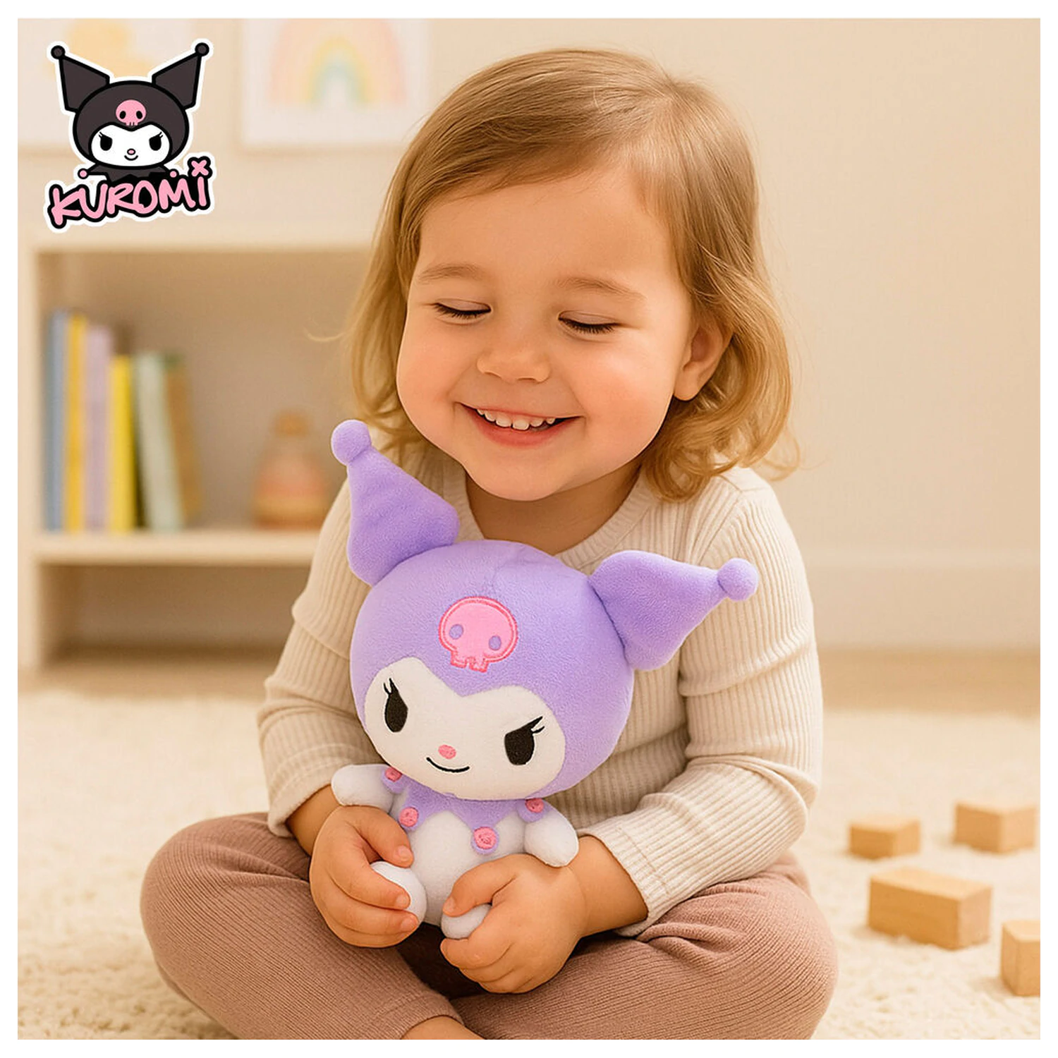 Hello Kitty Kuromi plush toy 19,5cm product photo