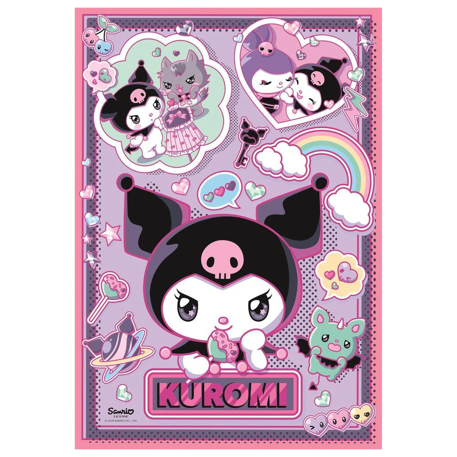Hello Kitty Kuromi puzzle 1000pcs product photo