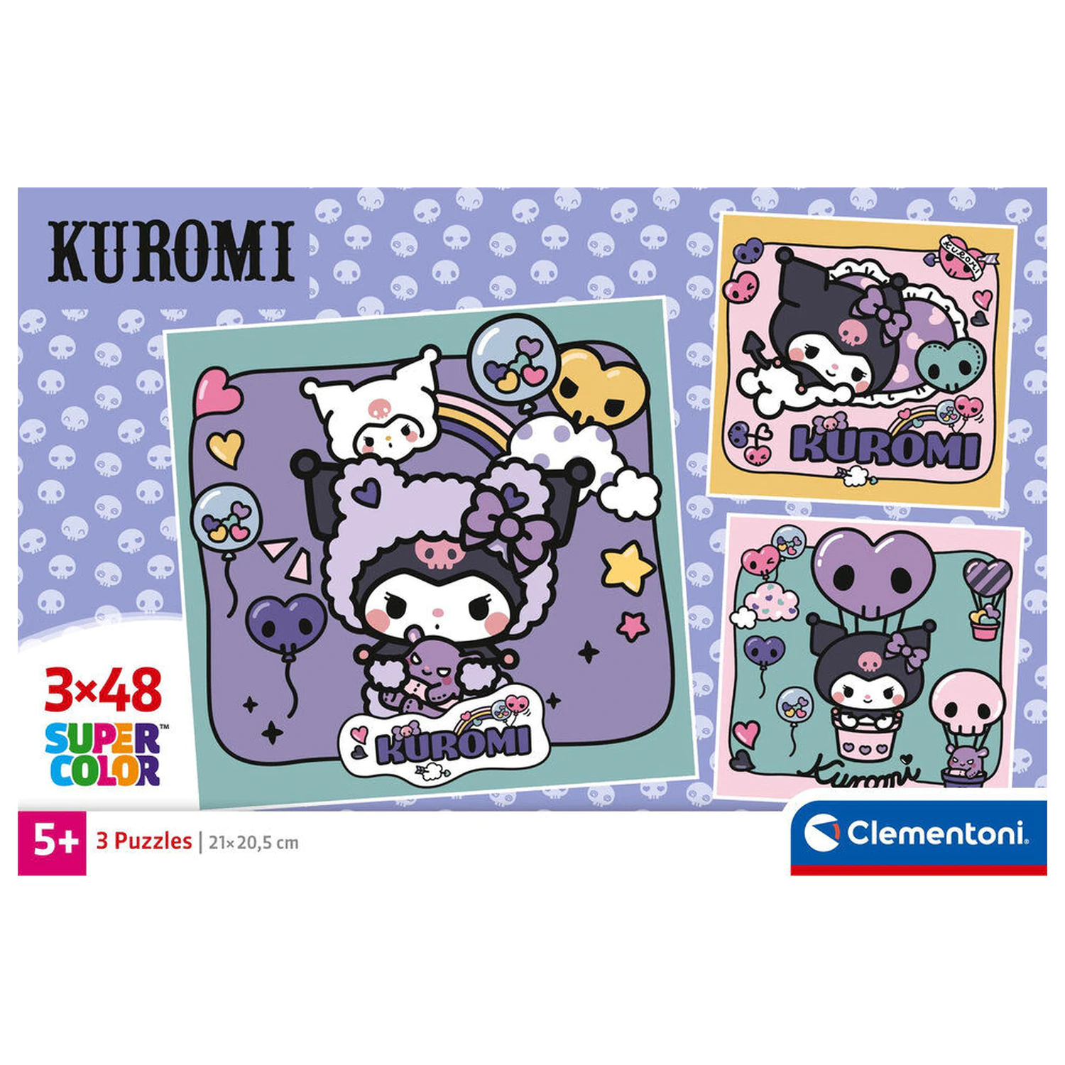 Hello Kitty Kuromi puzzle 3x48pcs product photo
