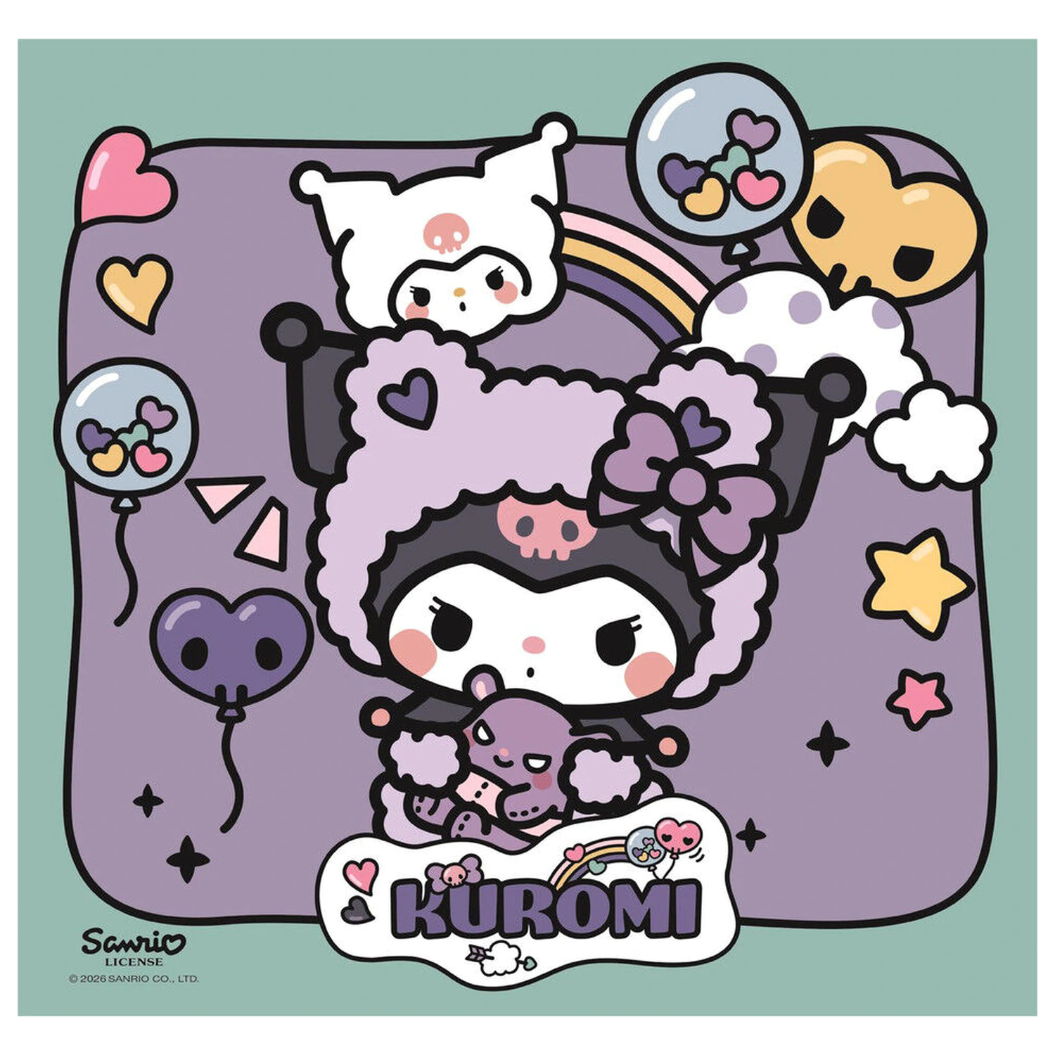 Hello Kitty Kuromi puzzle 3x48pcs product photo