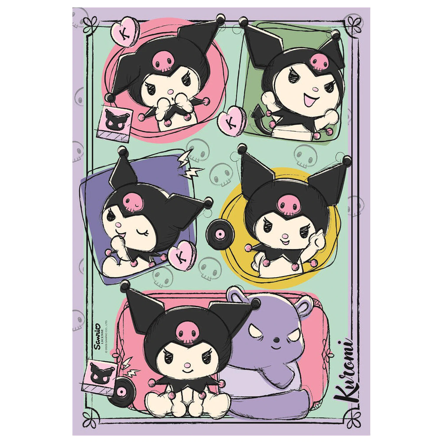 Hello Kitty Kuromi puzzle 500pcs product photo