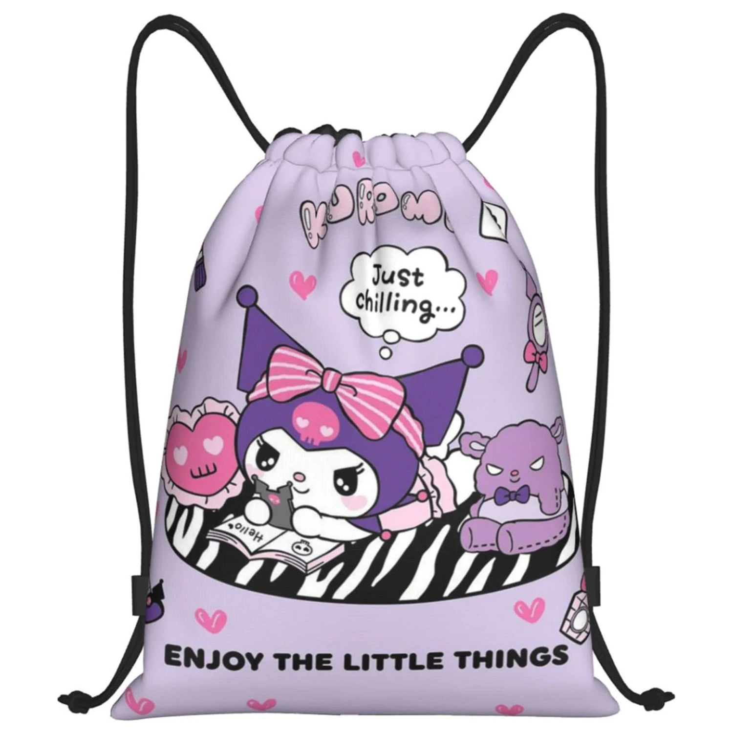 Hello Kitty Kuromi sports bag, gym bag 40 cm product photo
