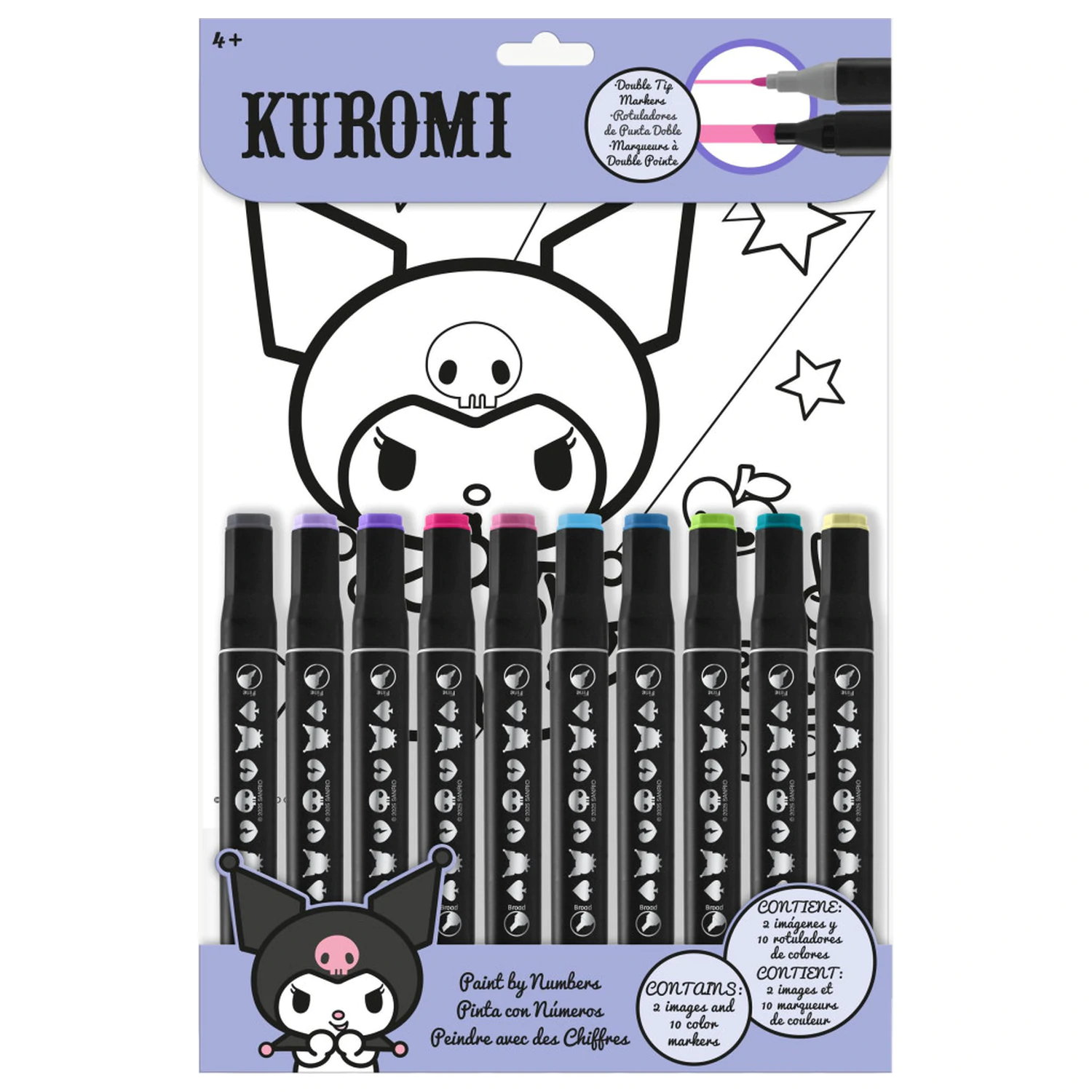 Hello Kitty Kuromi Numbers Coloring Book product photo