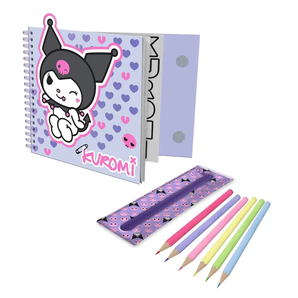 Hello Kitty Kuromi colouring set termékfotó