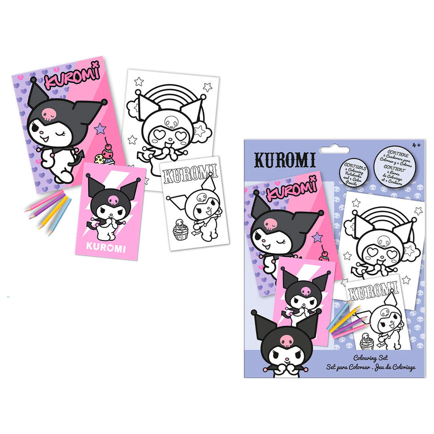 Hello Kitty Kuromi Coloring Set product photo
