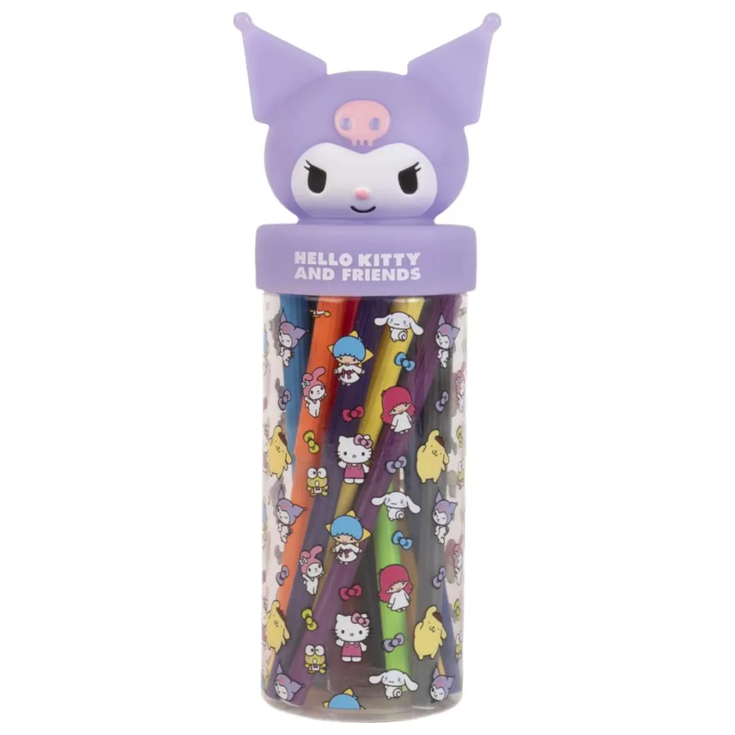 Hello Kitty Kuromi 18-piece felt-tip pen set in 3D holder product photo