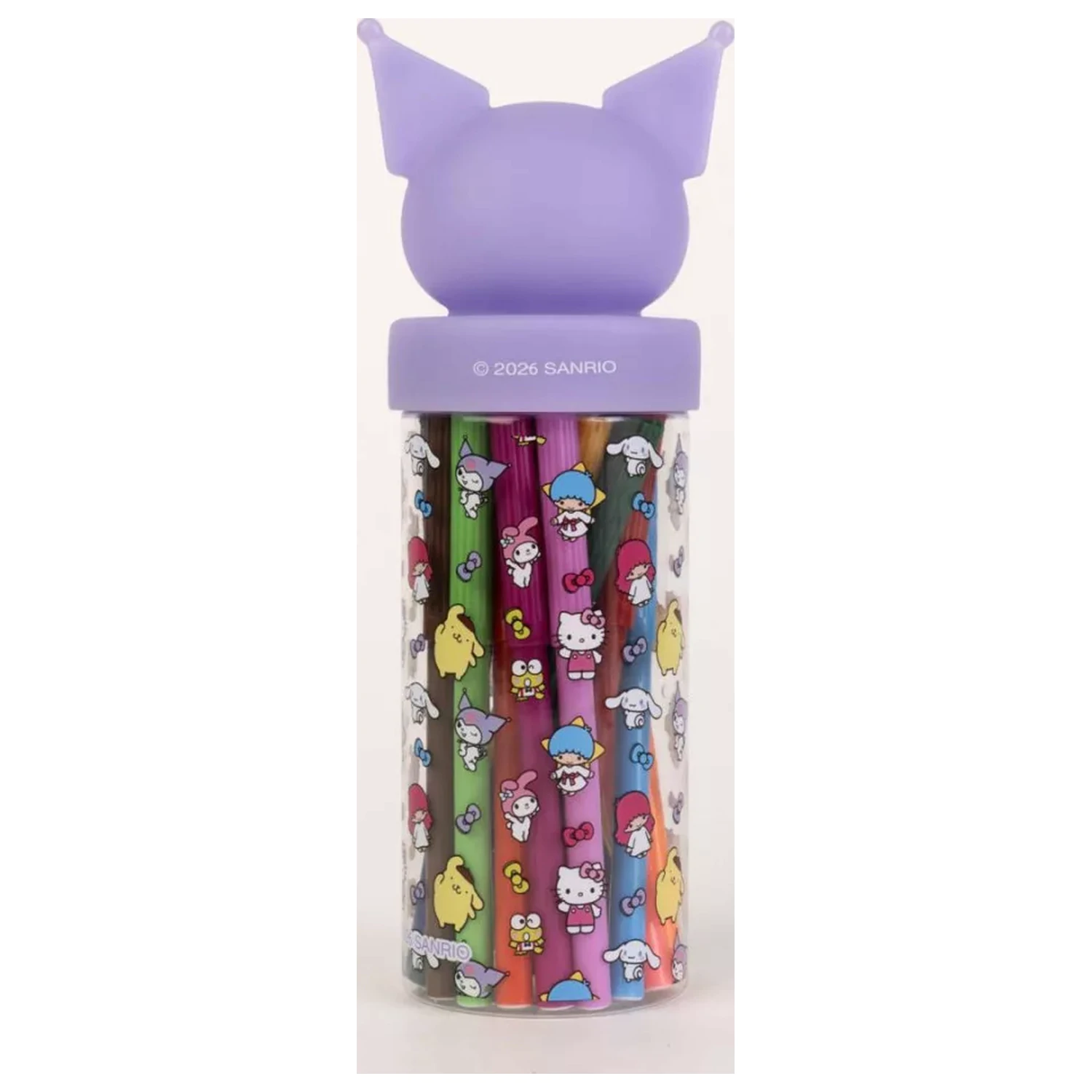 Hello Kitty Kuromi 18-piece felt-tip pen set in 3D holder product photo