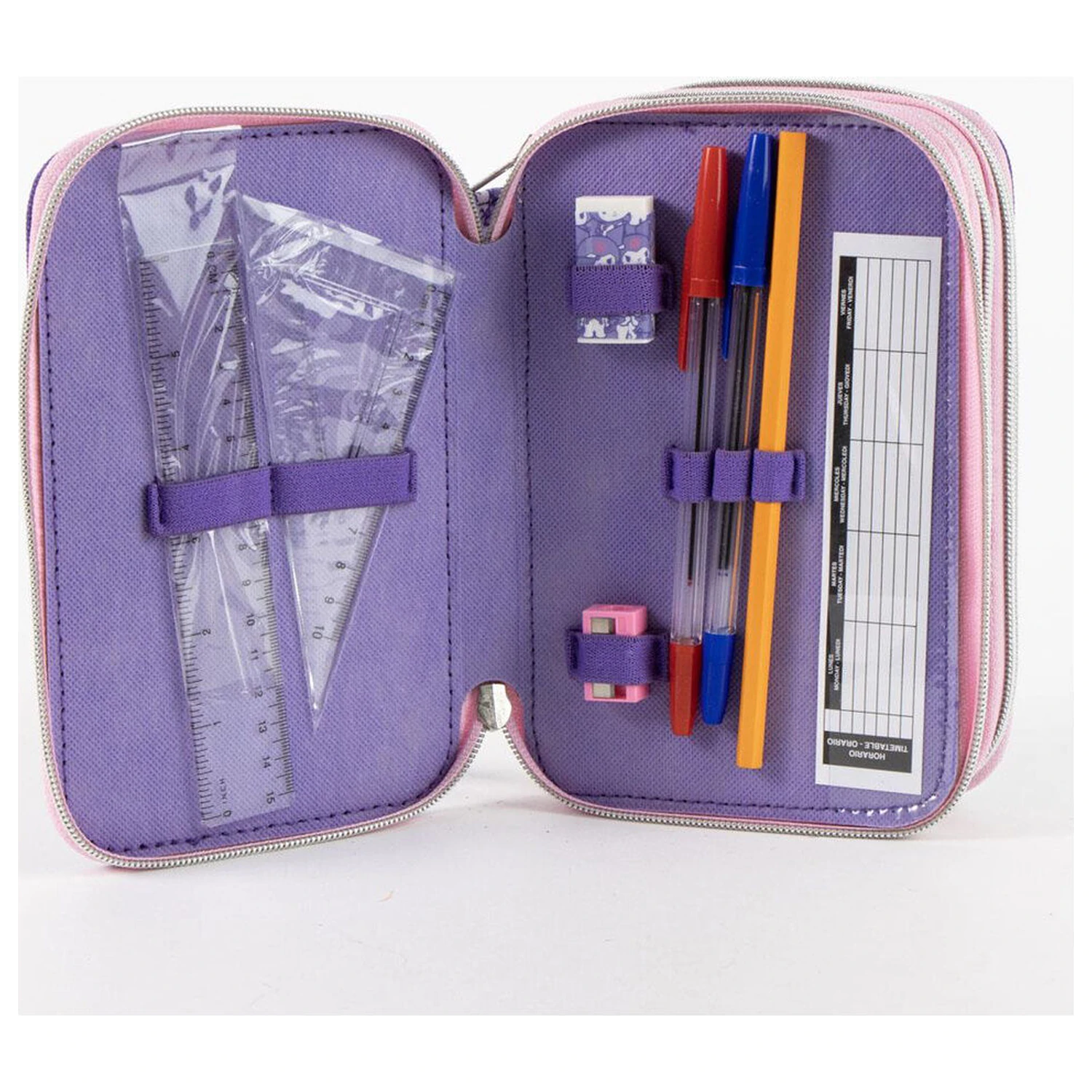 Hello Kitty Kuromi triple pencil case product photo