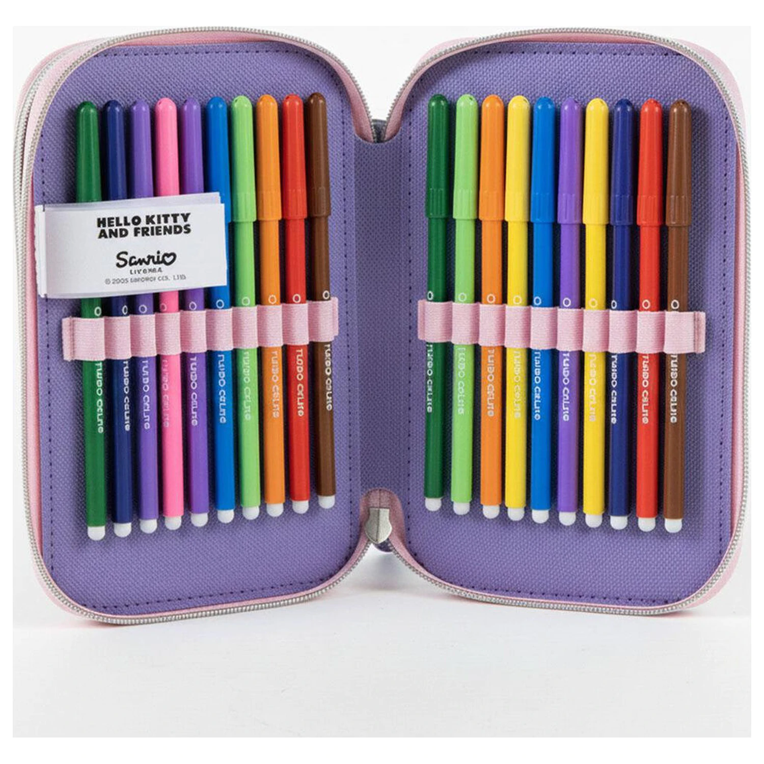 Hello Kitty Kuromi triple pencil case product photo