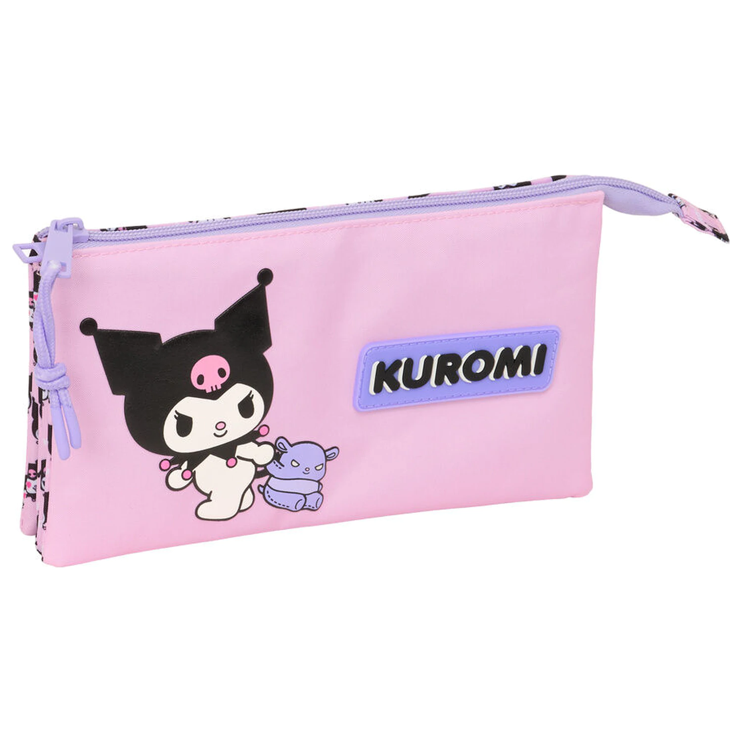 Hello Kitty Kuromi triple pencil case product photo