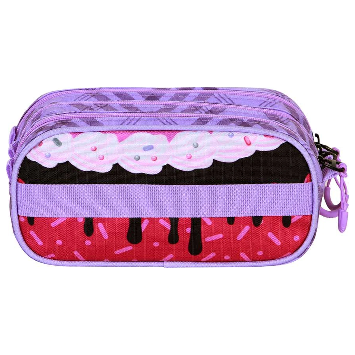Hello Kitty Kuromi triple pencil case product photo
