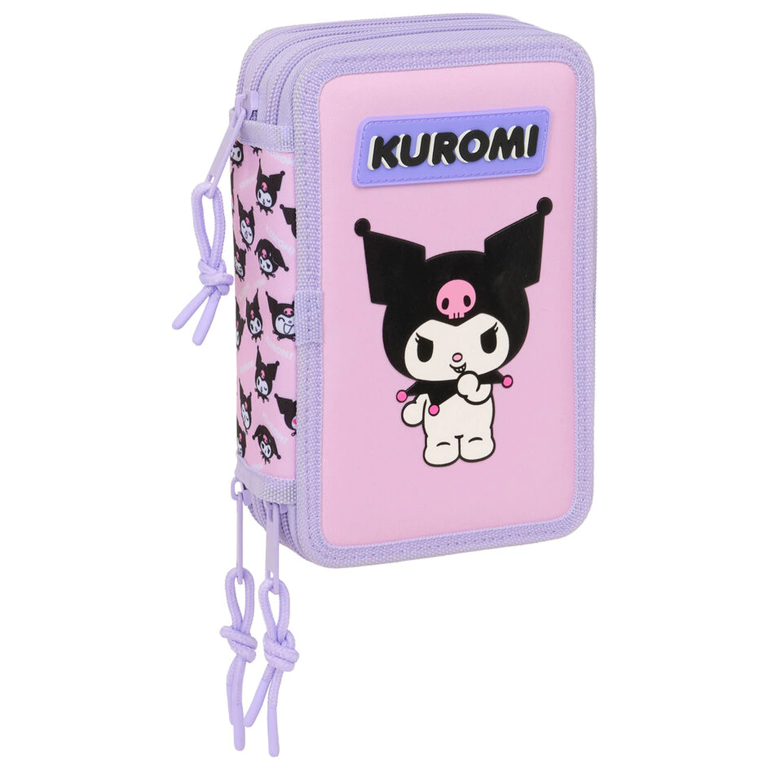 Hello Kitty Kuromi triple pencil case 37pcs product photo
