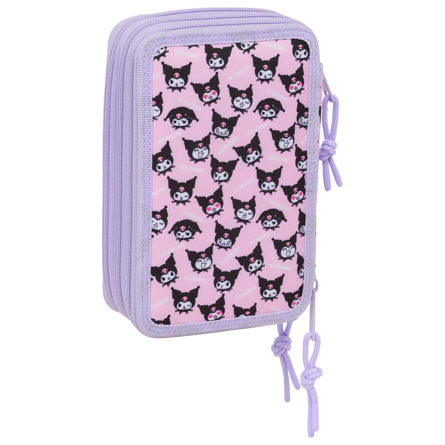 Hello Kitty Kuromi triple pencil case 37pcs product photo