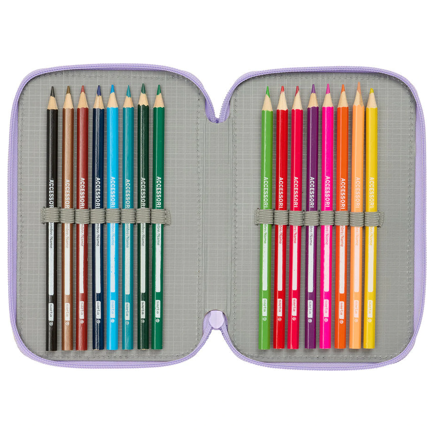 Hello Kitty Kuromi triple pencil case 37pcs product photo