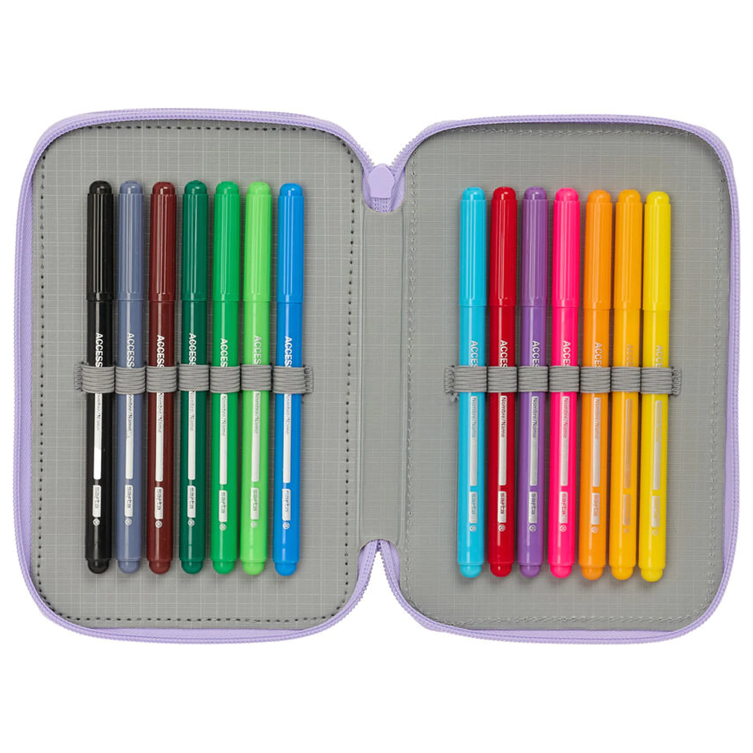 Hello Kitty Kuromi triple pencil case 37pcs product photo