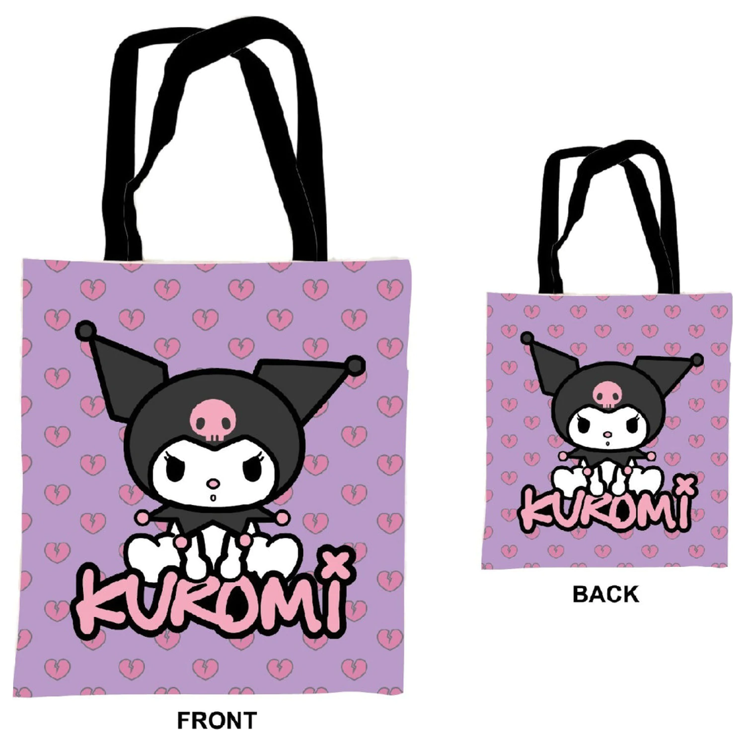 Hello Kitty Kuromi Canvas Bag, Shopping Bag 44 cm product photo