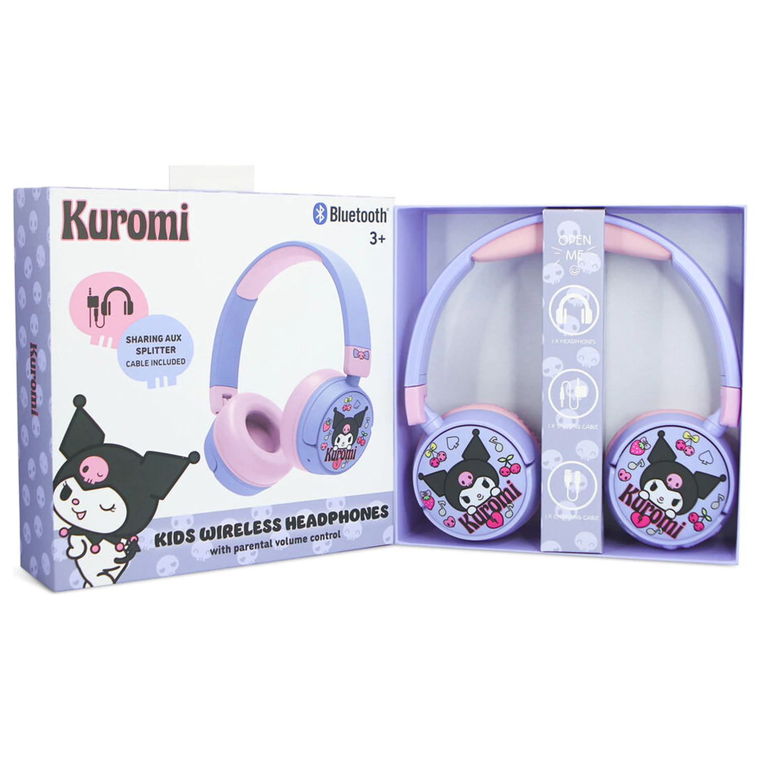 Hello Kitty Kuromi wireless kids headphones product photo