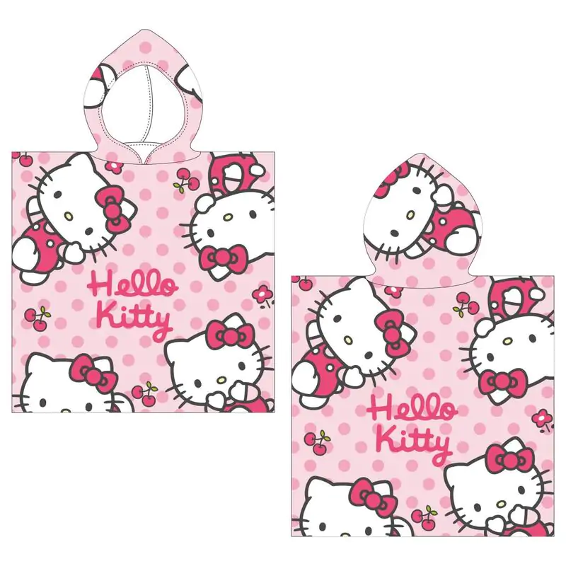 Hello Kitty microfibre poncho beach towel termékfotó