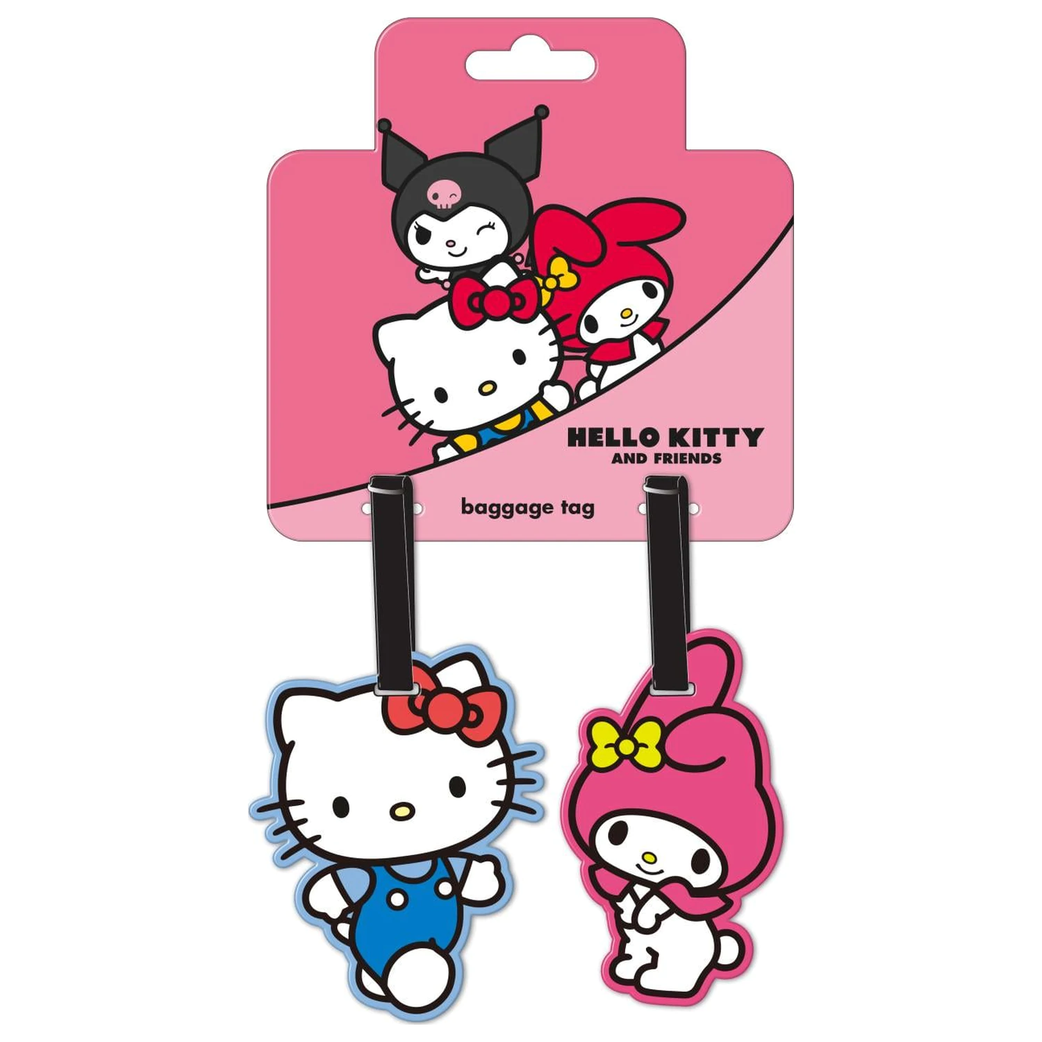Hello Kitty & My Melody Luggage Tag Set (2 Pcs) product photo