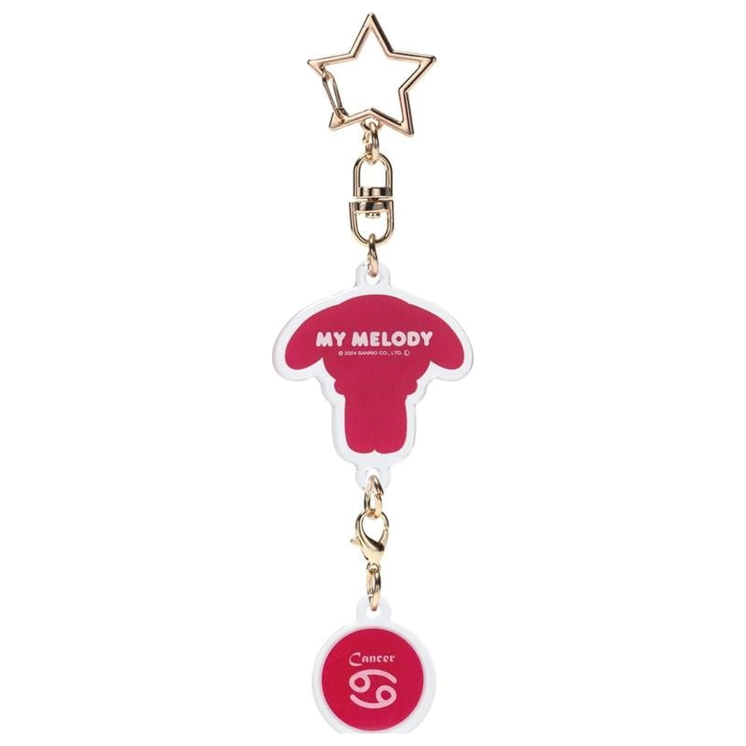 Hello Kitty My Melody Cancer Astrological Symbol Keychain product photo