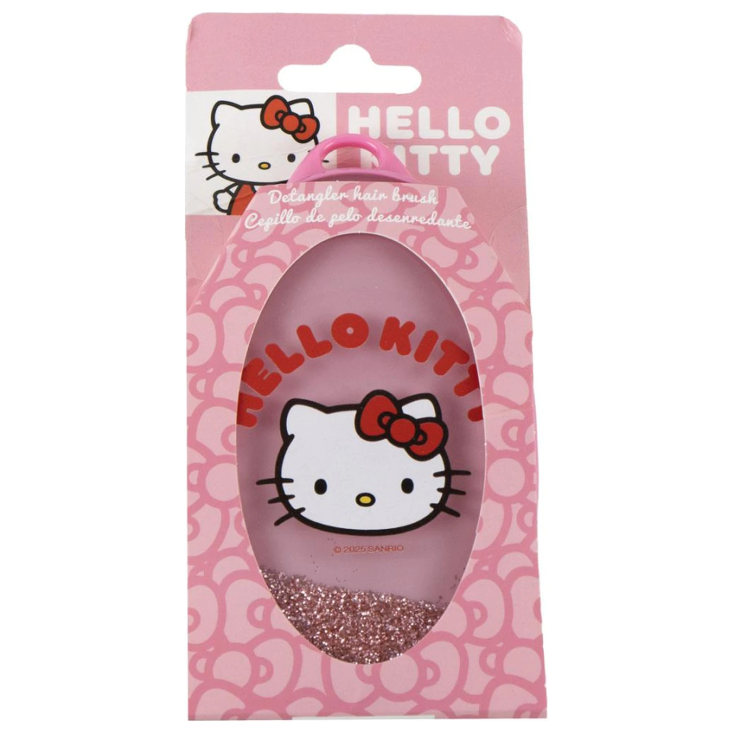 Hello Kitty Pink Glitter Hairbrush, Comb 13 cm product photo